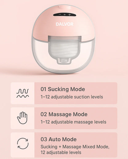 Dalvor Wearable Electric Breast Pump – Hands-Free, Quiet &amp; Comfortable